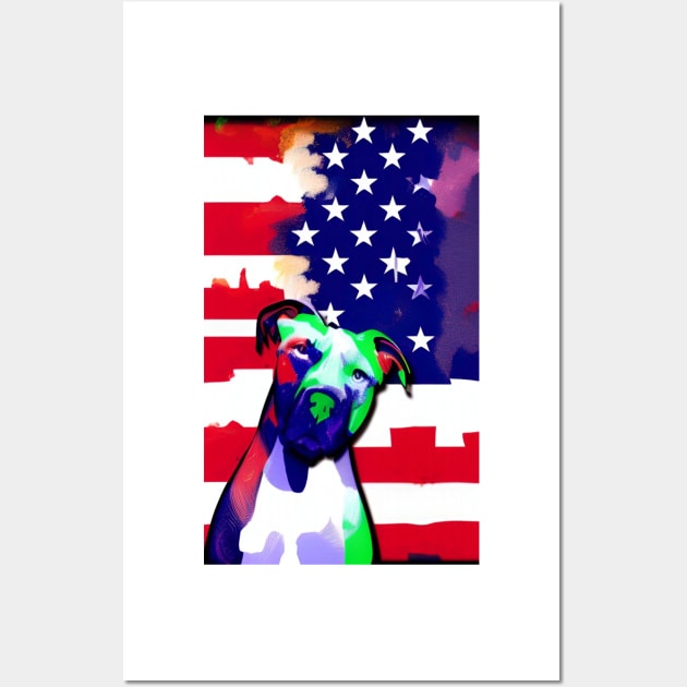 Pitbulls And Stars Wall Art by ShopSunday